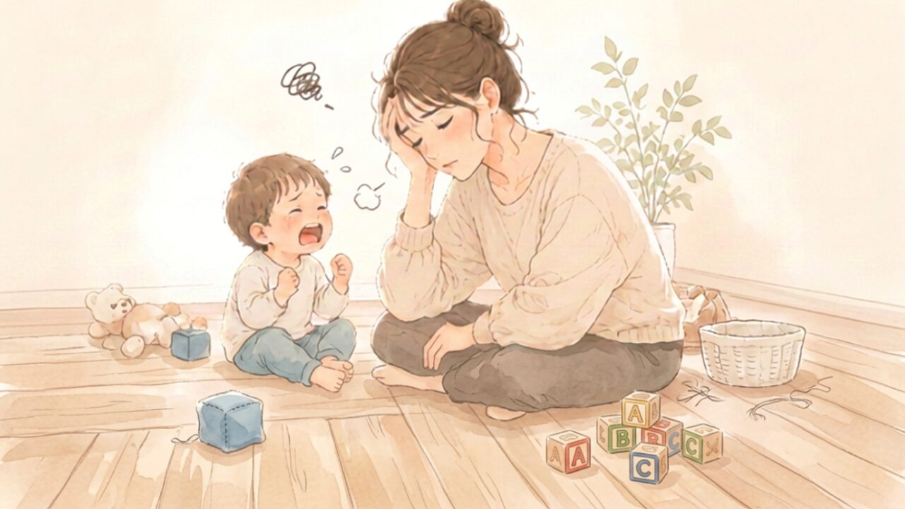 子どもにイライラしてしまうイメージ